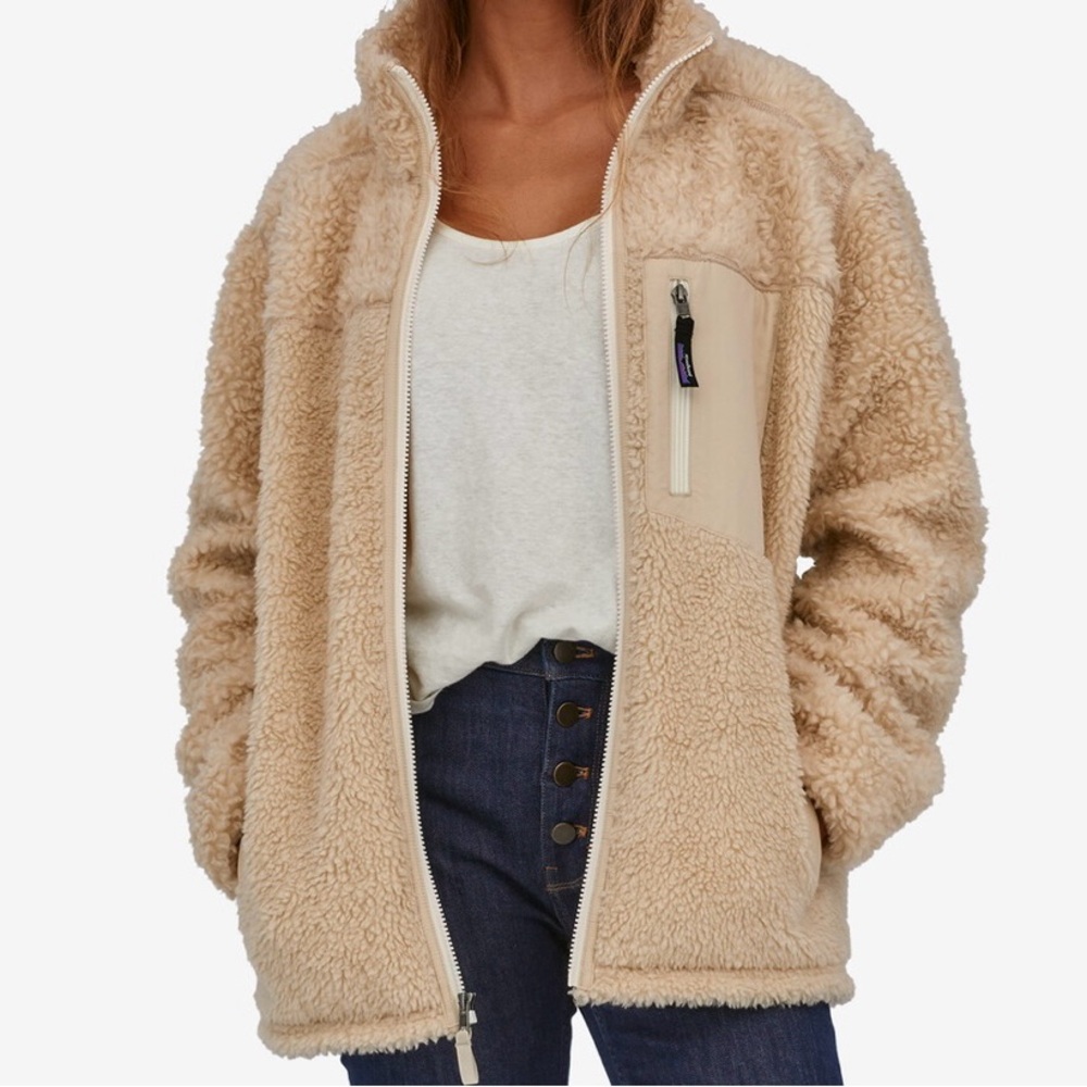 Patagonia Women's Retro-X Coat Fleece Dark natural  Large New With Tags